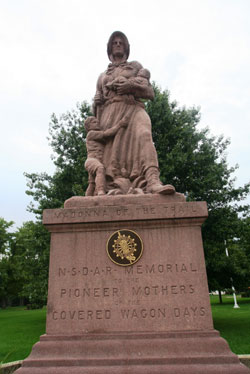 Madonna of the Trail on the National Road