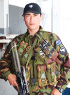 young Maori soldier